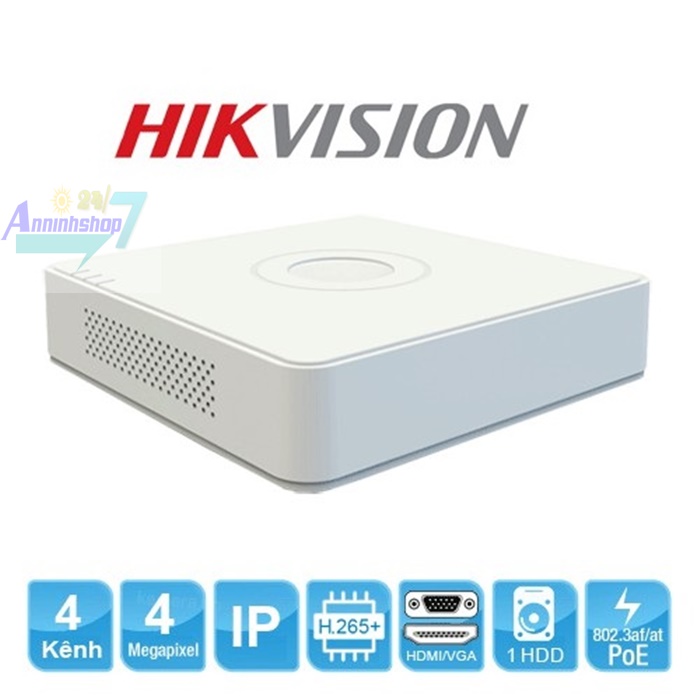 Đầu thu 4 kênh NVR hikvision DS-7104NI-Q1